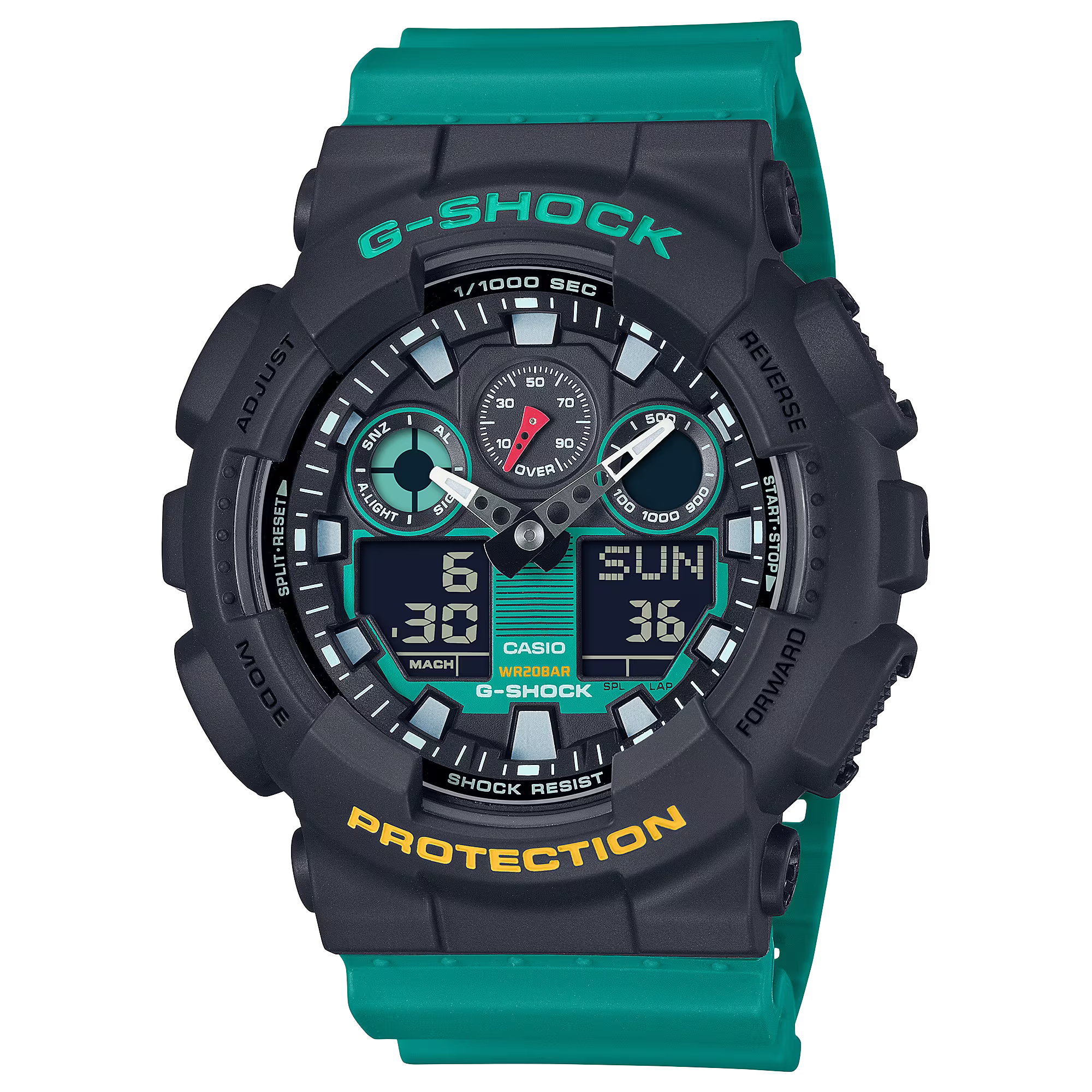 G shock discount transparent green