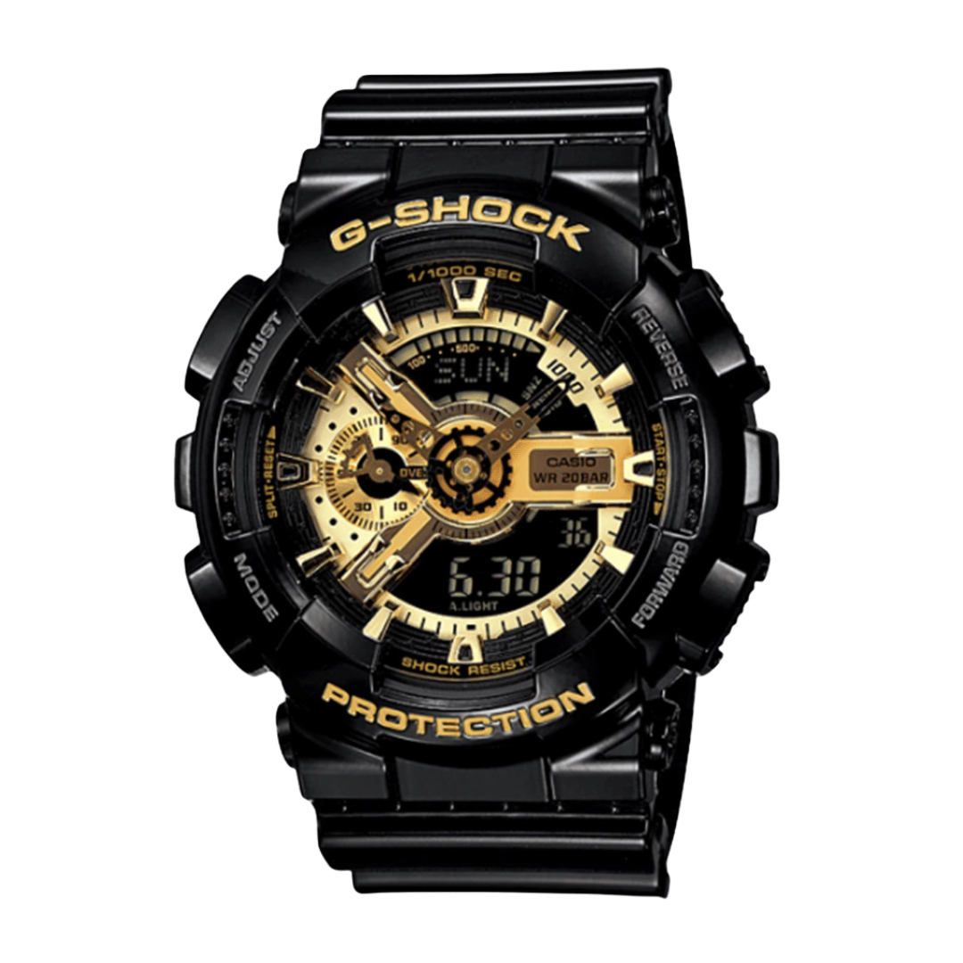 Casio G-Shock GA-110GB-1ADR Black & Gold Analog-Digital Watch Casio G-Shock GA-110GB-1ADR Black & Gold Analog-Digital Watch