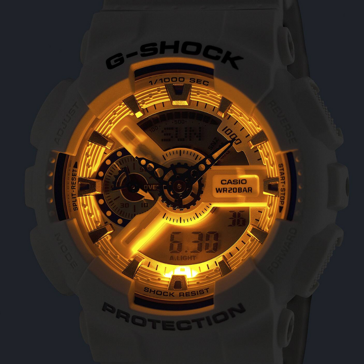 CASIO G-SHOCK GA-110HDS-7ADR STANDARD ANALOG-DIGITAL WHITE WATCH