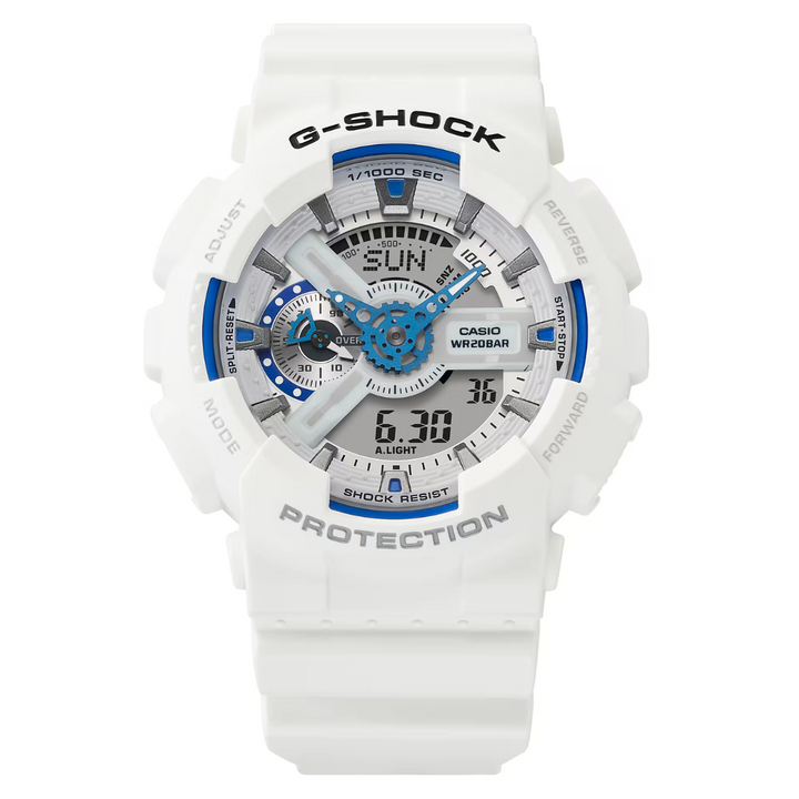 CASIO G-SHOCK GA-110HDS-7ADR STANDARD ANALOG-DIGITAL WHITE WATCH