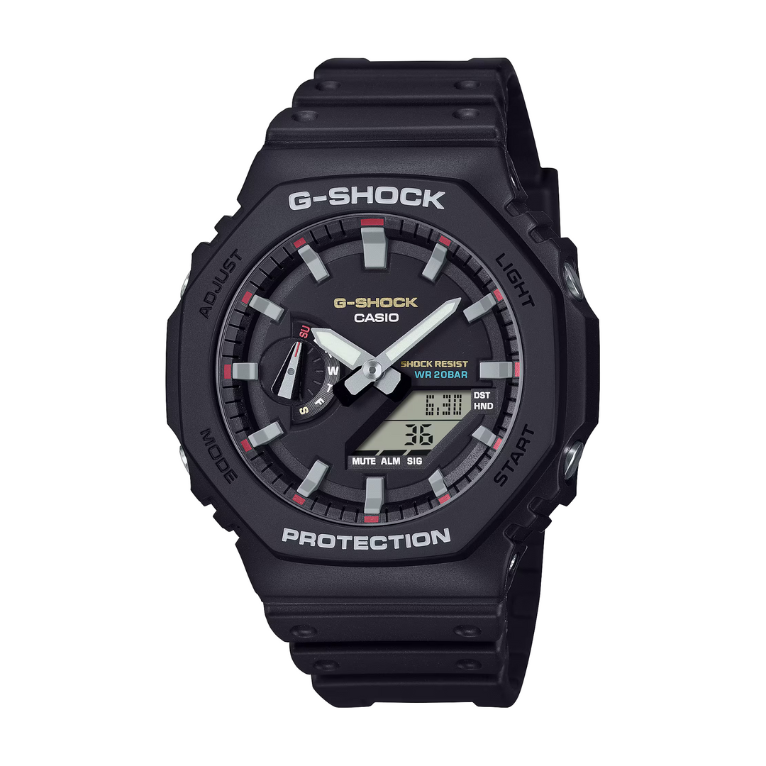 Casio G-Shock GA-2100RL-1ADR Standard Analog-Digital Black Men Watch