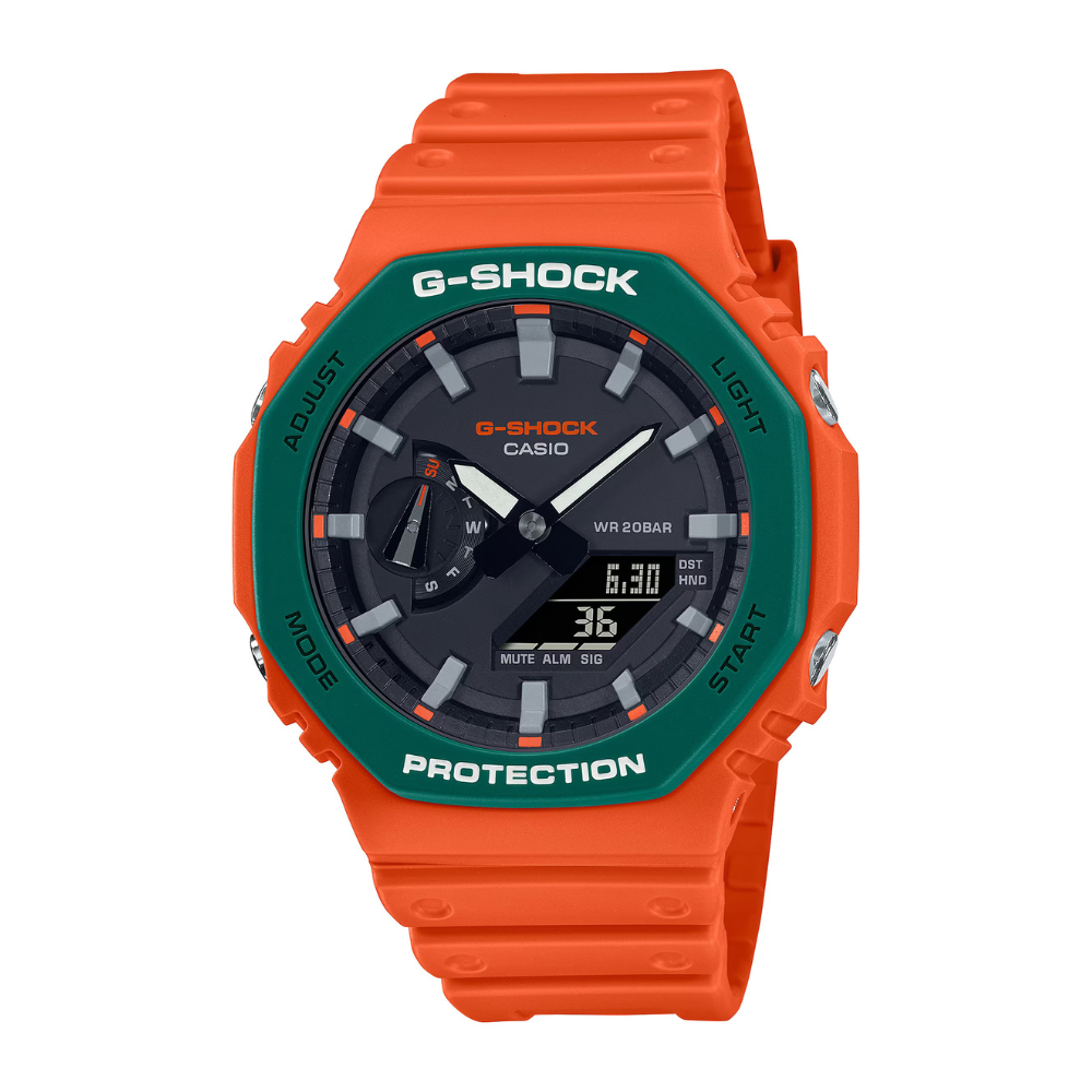 Casio sales orange watch