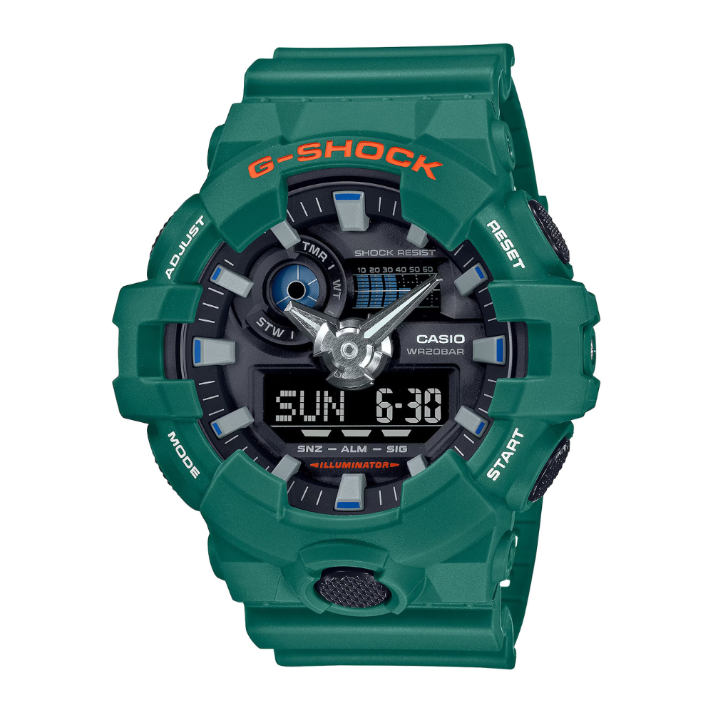 CASIO G-SHOCK GA-700SC-3ADR STANDARD ANALOG-DIGITAL GREEN WATCH