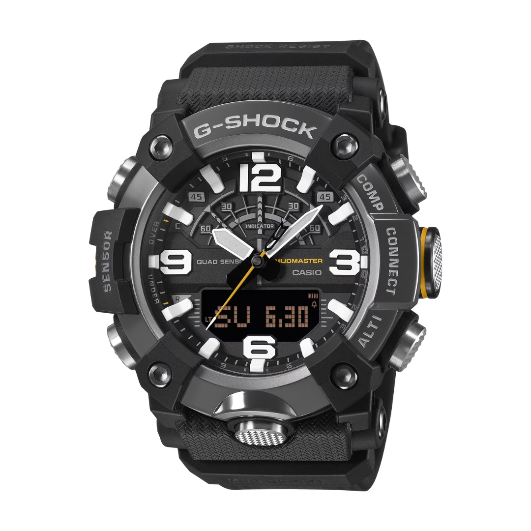 美品 G-SHOCK GG-B100 マッドマスター アナデジ ブラック Casio G-Shock MUDMASTER GG-B100XMB Black Steel Watch | City Chain