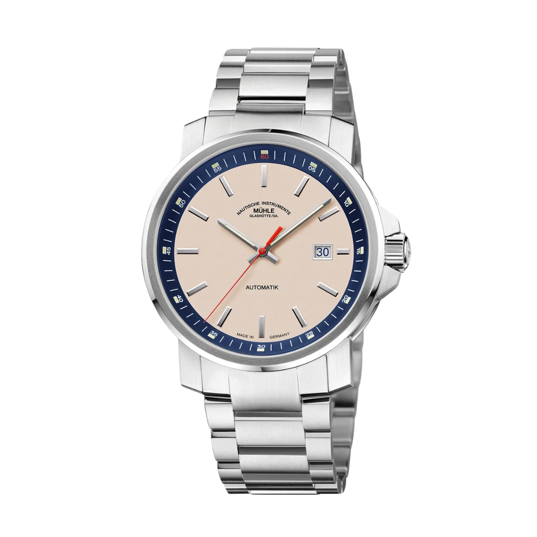 MUHLE GLASHUTTE 29ER BIG M1 25 36 MB AUTOMATIC METAL STRAP MEN WATCH