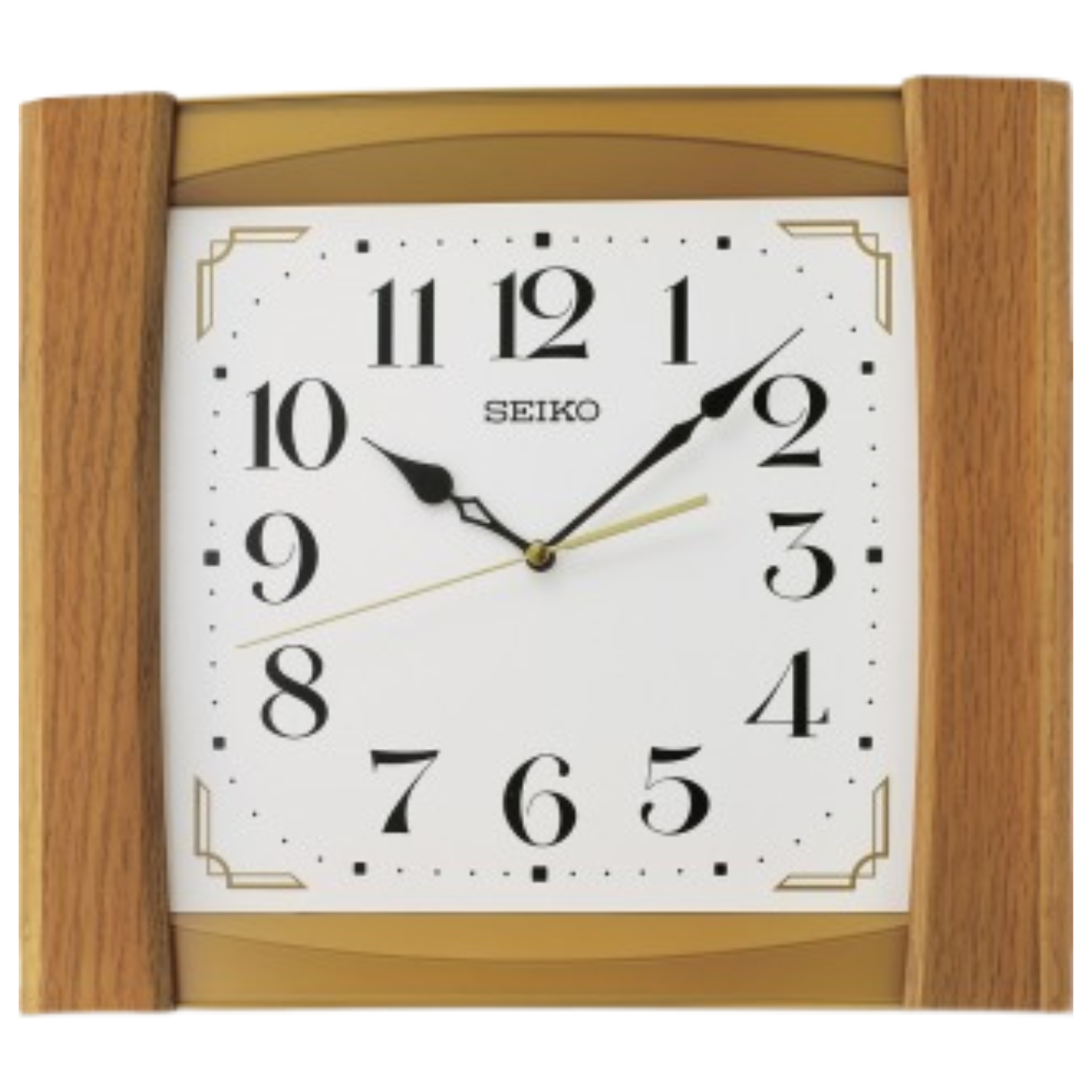 Seiko QXA827B Wall Clock with Oak Frame | City Chain – City Chain Seiko QXA827B Wall Clock with Oak Frame | City Chain – City Chain