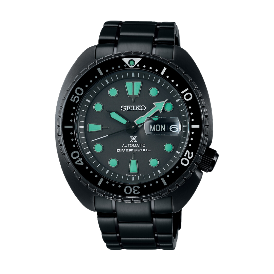 SEIKO PROSPEX SRPK43K1 BLACK SERIES NIGHT VISION TURTLE DIVER MEN WATCH CITY CHAIN City Chain Singapore