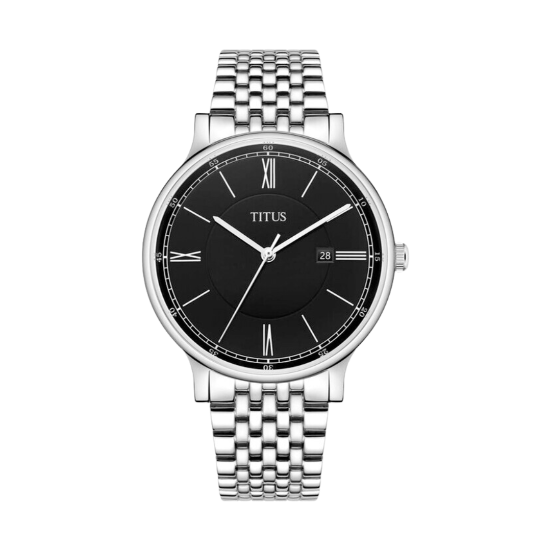 SOLVIL ET TITUS CLASSICIST W06-03044-001 3 HANDS DATE QUARTZ MEN WATCH