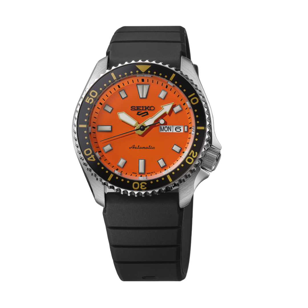 Seiko 5 Sports SRPL89K1 Auto Orange Dial | City Chain – City Chain