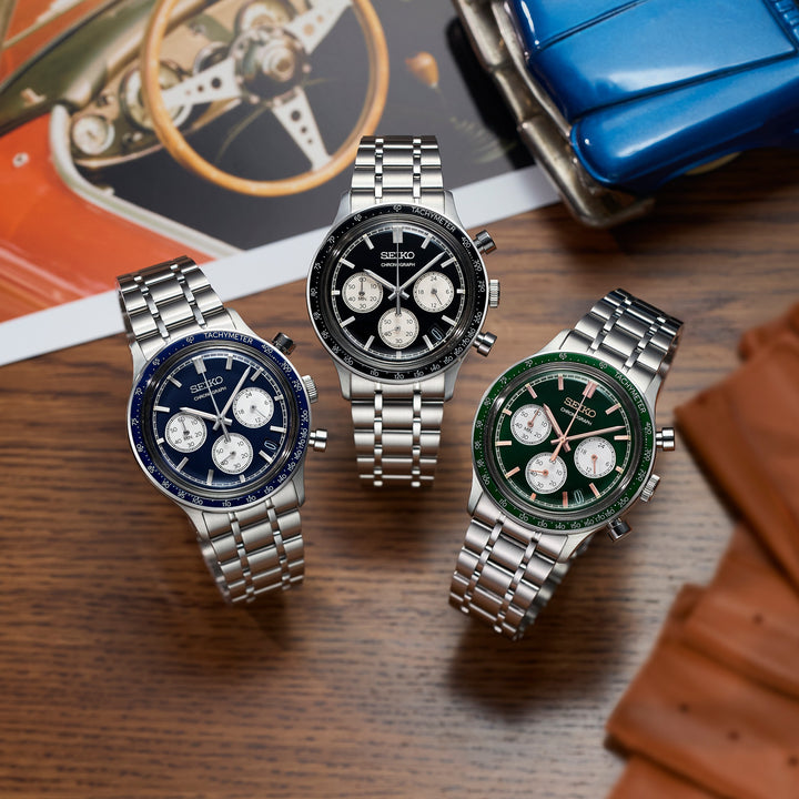 SEIKO CHRONOGRAPH SSB477P1 QUARTZ MEN WATCH