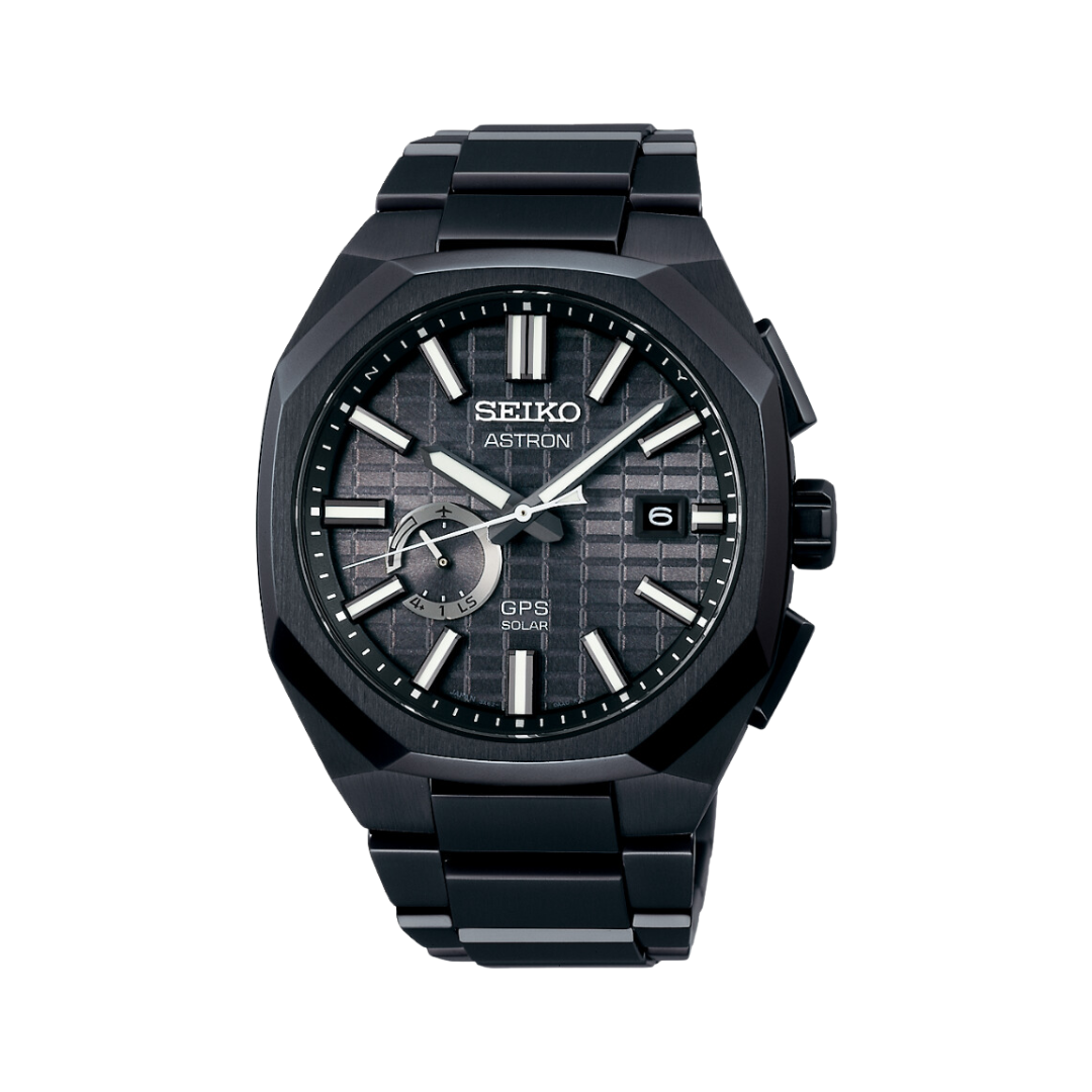 SEIKO ASTRON SSJ015J1 JET BLACK CRYSTAL BOX GPS SOLAR MEN WATCH CITY CHAIN City Chain Singapore
