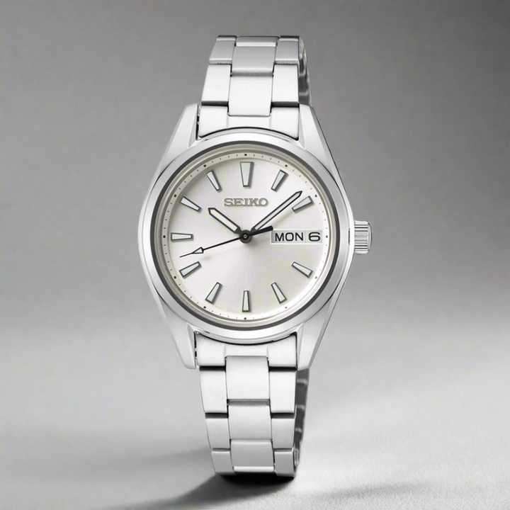 SEIKO SUR349P1 QUARTZ ANALOG 3 HANDS DATE WOMEN WATCH