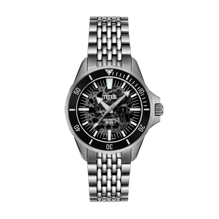 SOLVIL ET TITUS VALOR W06-03296-001 3 HANDS SKELETON MECHANICAL MEN WATCH