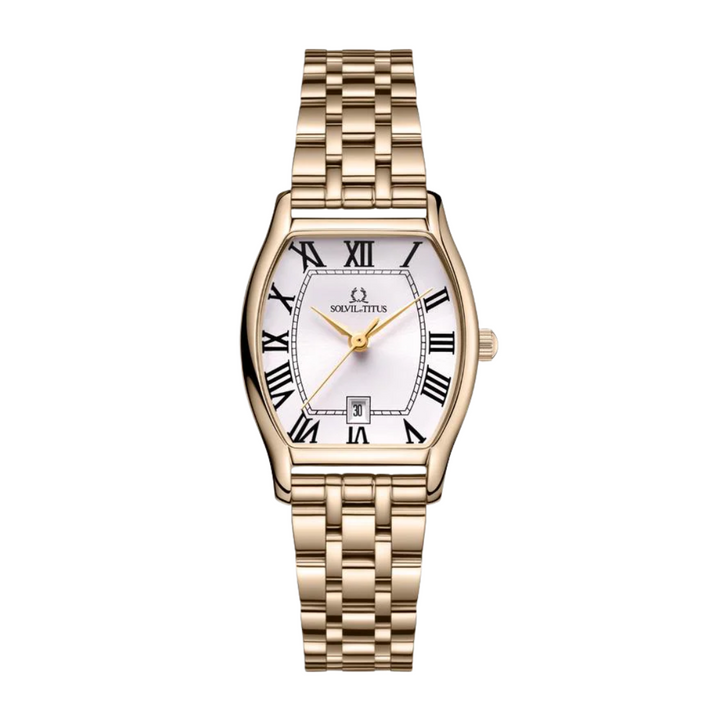 SOLVIL ET TITUS BARISTA W06-02825-020 3 HANDS DATE QUARTZ WOMEN WATCH
