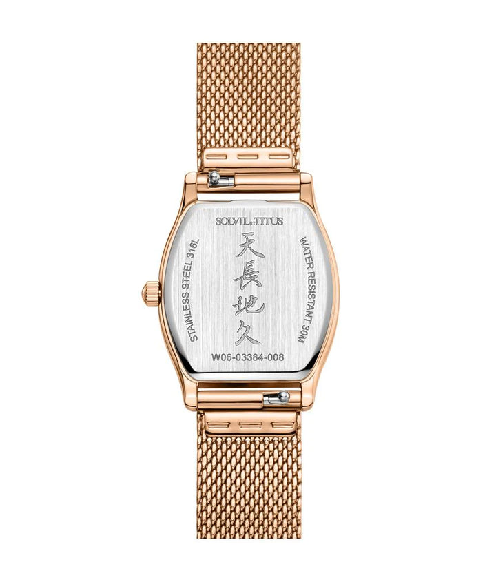 SOLVIL ET TITUS BARISTA W06-03384-008 3 HANDS DATE QUARTZ WOMEN WATCH