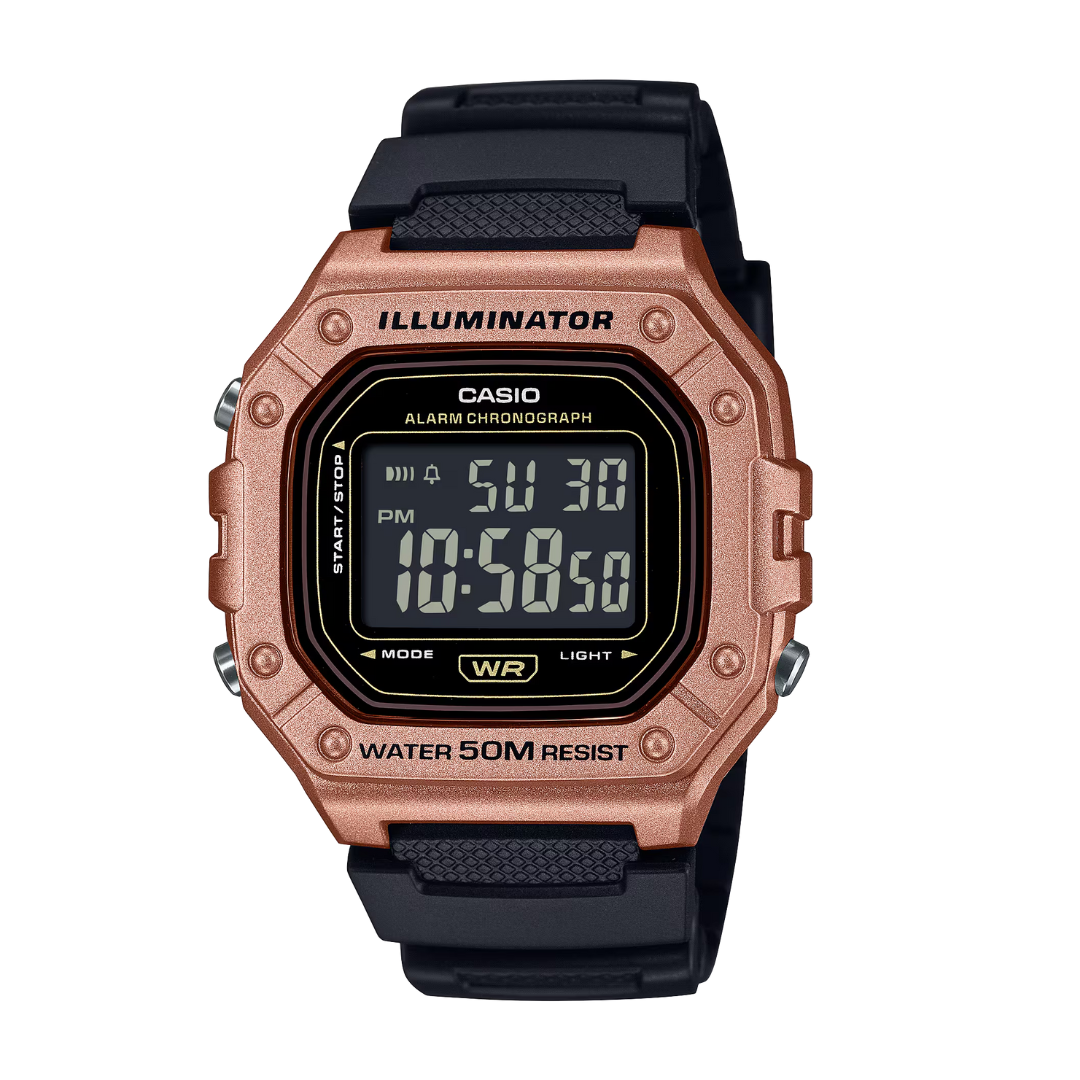 CASIO GENERAL W-218HM-5BVDF DIGITAL BLACK MEN WATCH