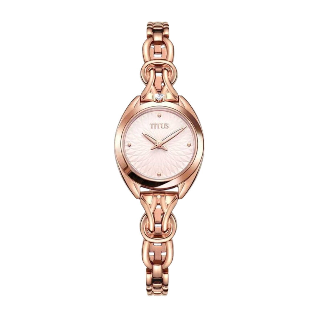 SOLVIL ET TITUS RING & KNOT W06-03133-002 2 HANDS QUARTZ WOMEN