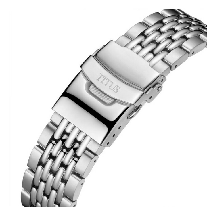 SOLVIL ET TITUS VALOR W06-03296-002 3 HANDS SKELETON MECHANICAL MEN WATCH