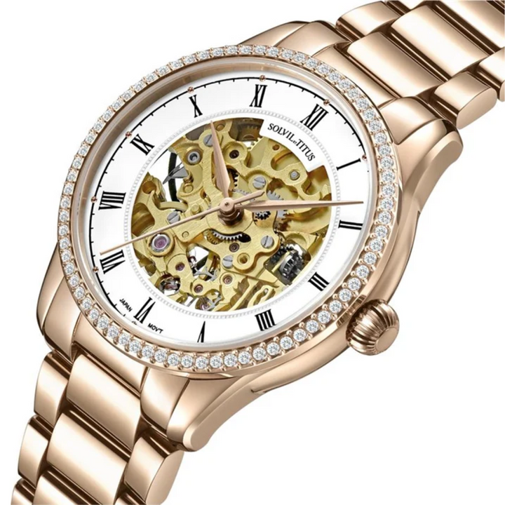 SOLVIL ET TITUS CLASSIC W06-03311-001 3 HANDS AUTOMATIC WOMEN WATCH