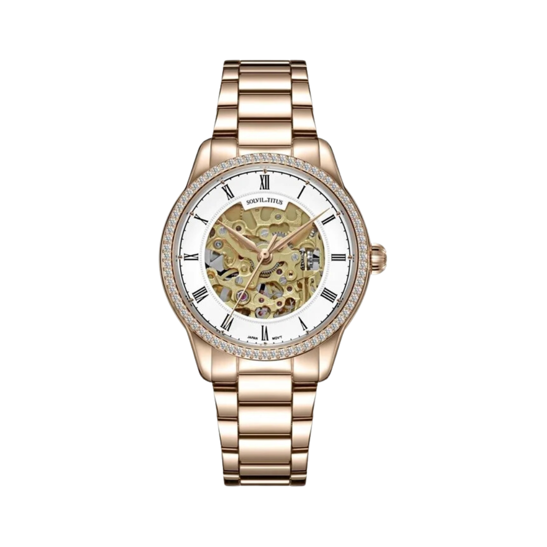 SOLVIL ET TITUS CLASSIC W06-03311-001 3 HANDS AUTOMATIC WOMEN WATCH
