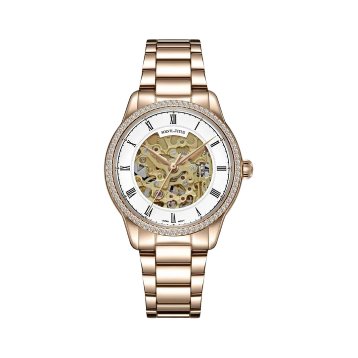 SOLVIL ET TITUS CLASSIC W06-03311-001 3 HANDS AUTOMATIC WOMEN WATCH