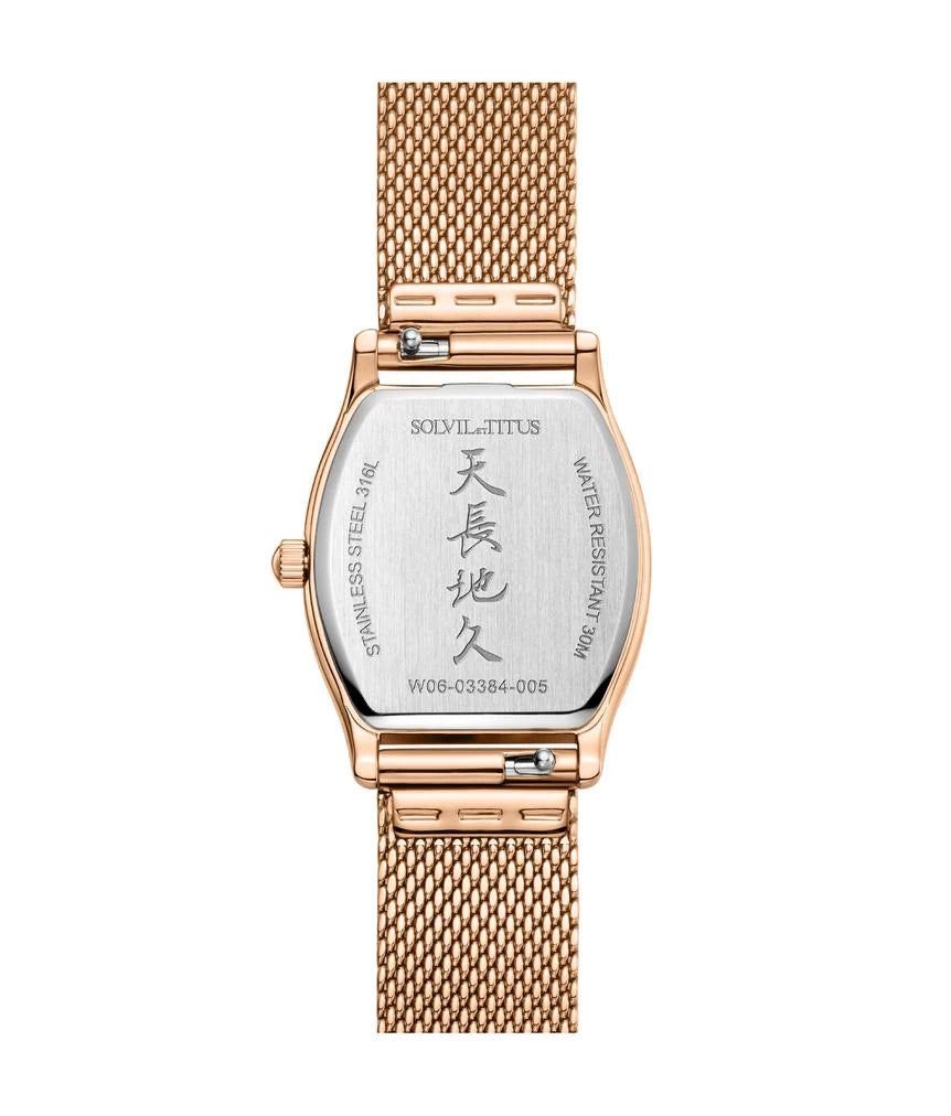 SOLVIL ET TITUS BARISTA W06-03384-005 3 HANDS DATE QUARTZ WOMEN WATCH