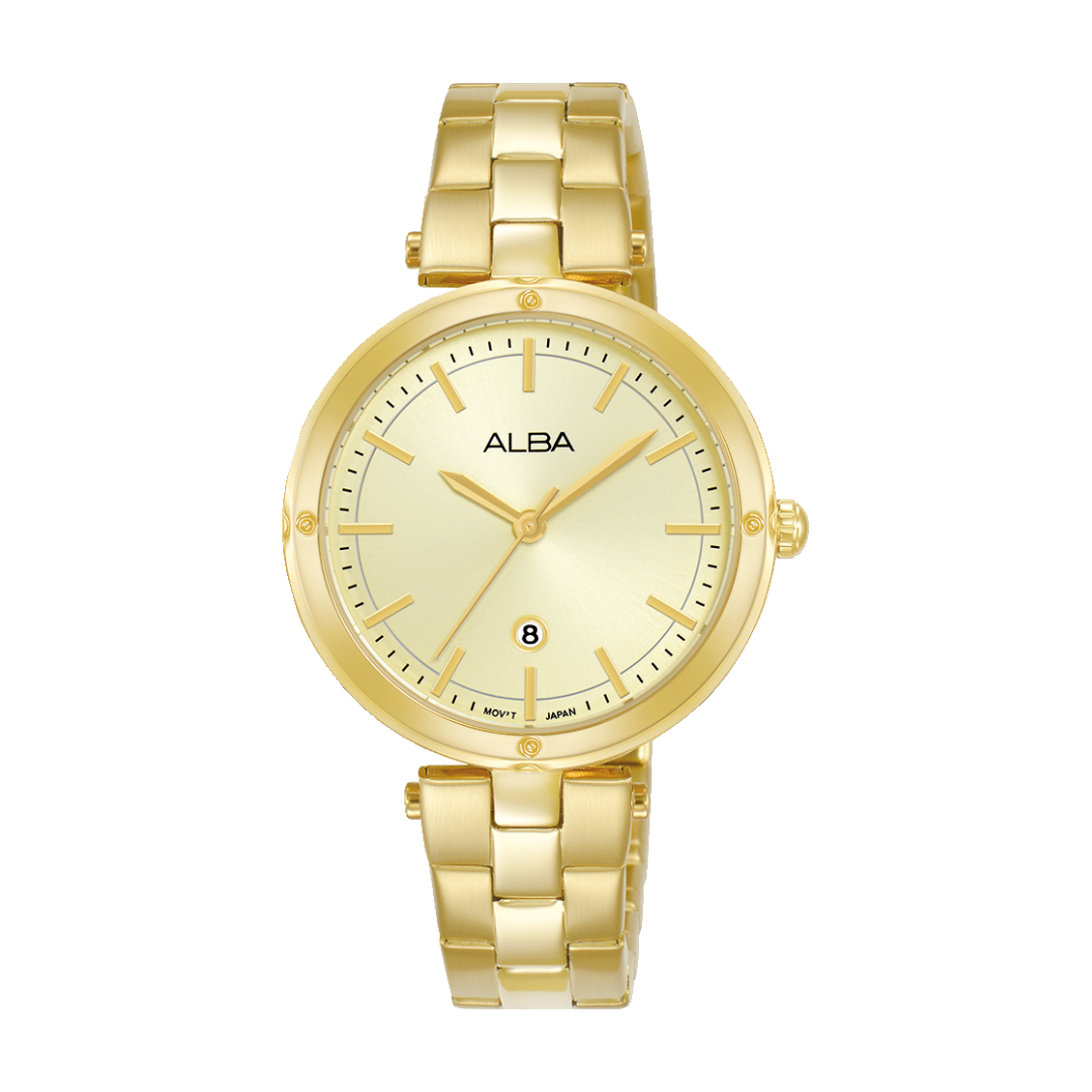 ALBA AH7DD4X FASHION QUARTZ 3 HANDS DATE WOMEN WATCH