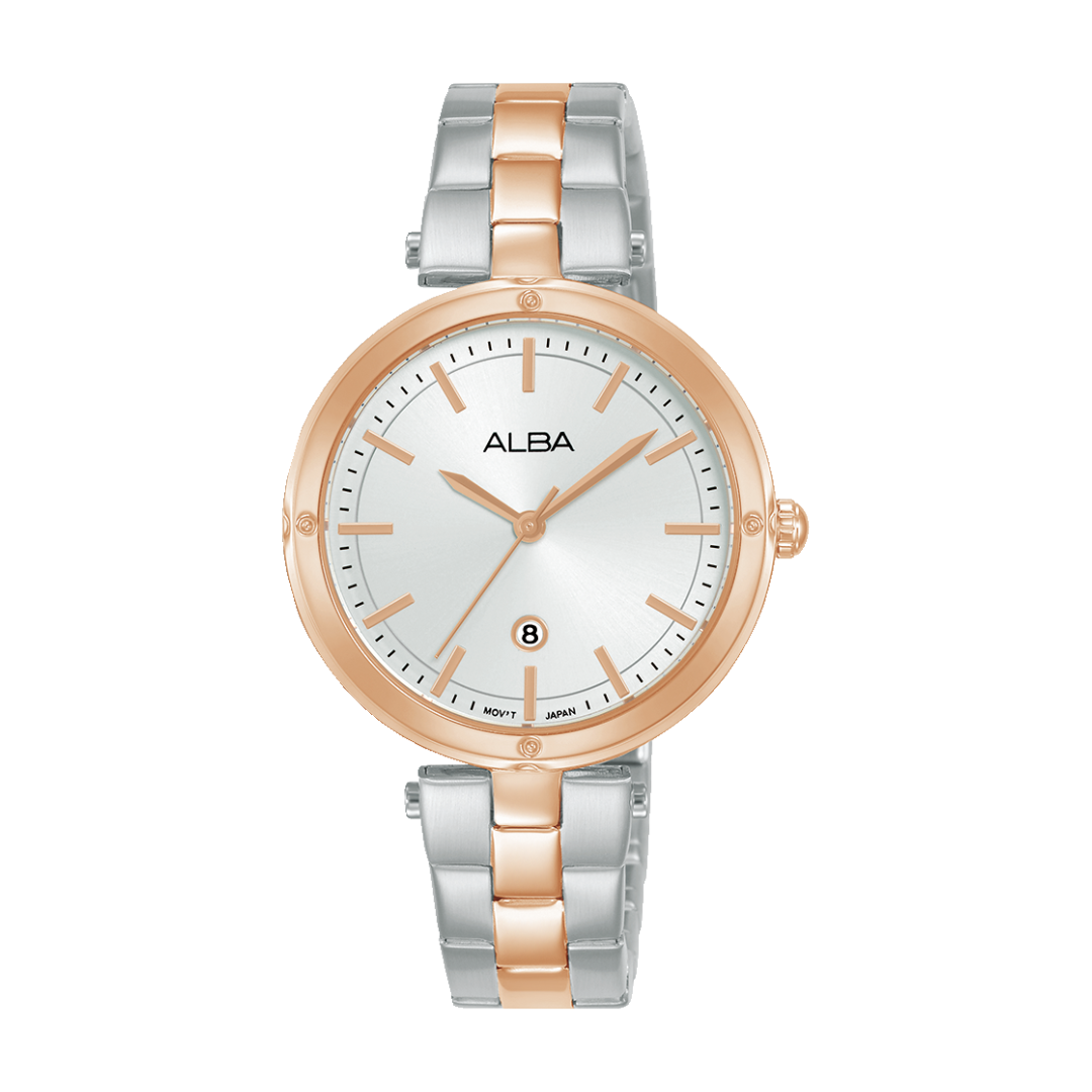 ALBA AH7DD6X FASHION QUARTZ 3 HANDS DATE WOMEN WATCH