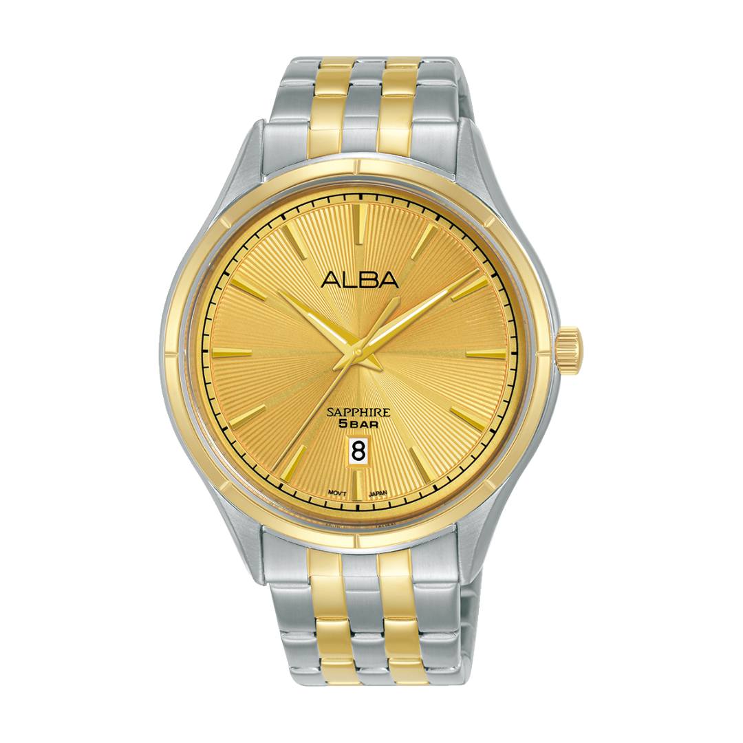 ALBA AS9T64X PRESTIGE QUARTZ 3 HANDS DATE MEN WATCH
