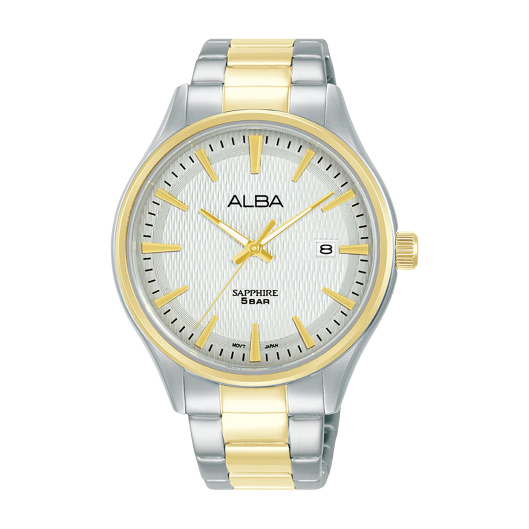 ALBA AS9U36X1 PRESTIGE QUARTZ 3 HANDS DATE MEN WATCH