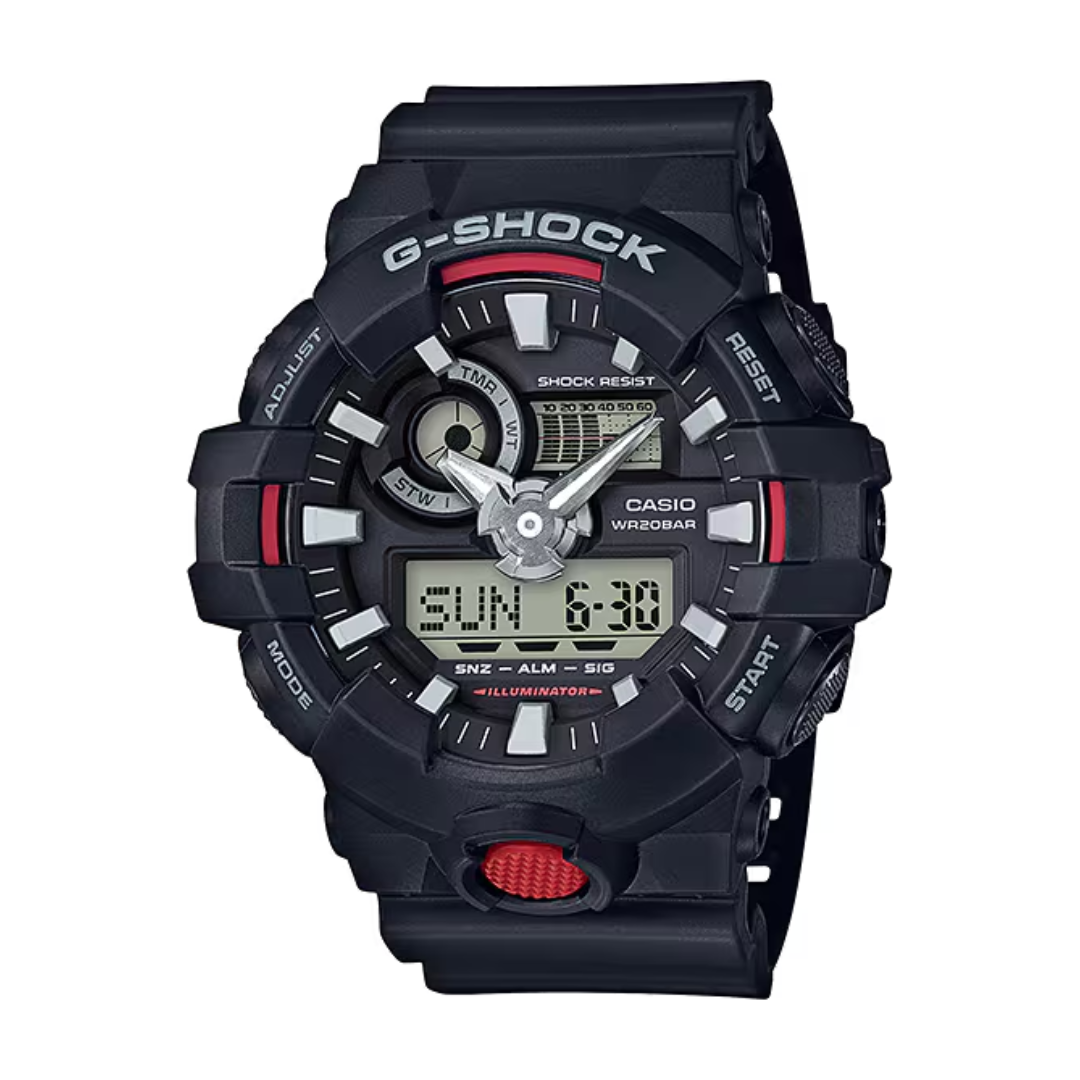 Casio G-Shock GA-700-1ADR Analog-Digital Black Watch | City Chain