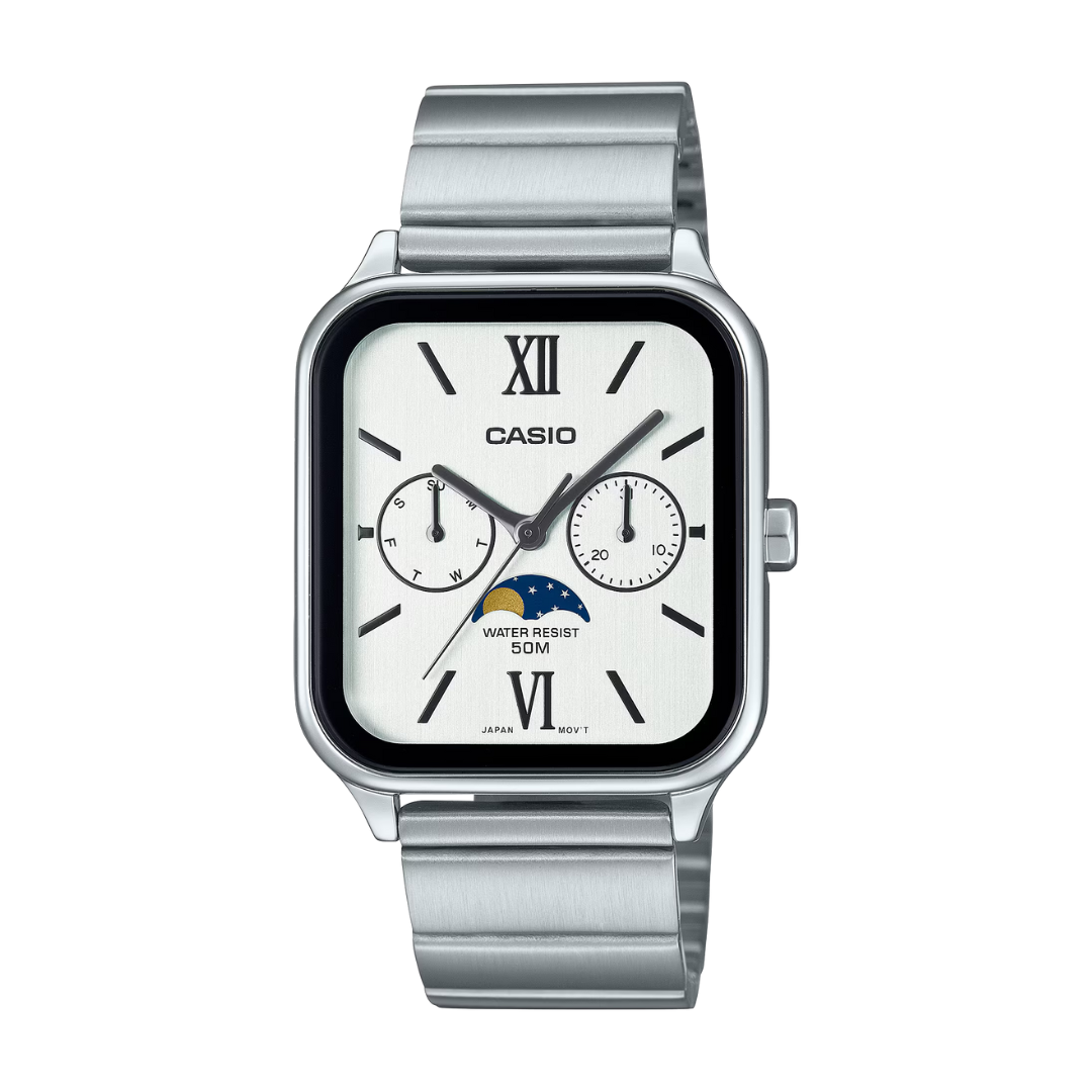 時計 CASIO MTP-M305D-1AVDF Casio Analog MTP-M305D-4A Moonphase Quartz Men's Watch