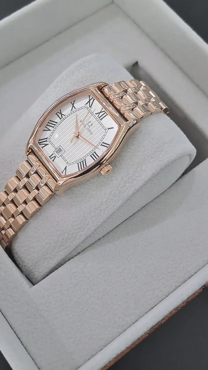 SOLVIL ET TITUS BARISTA W06-02825-016 3 HANDS DATE QUARTZ WOMEN WATCH