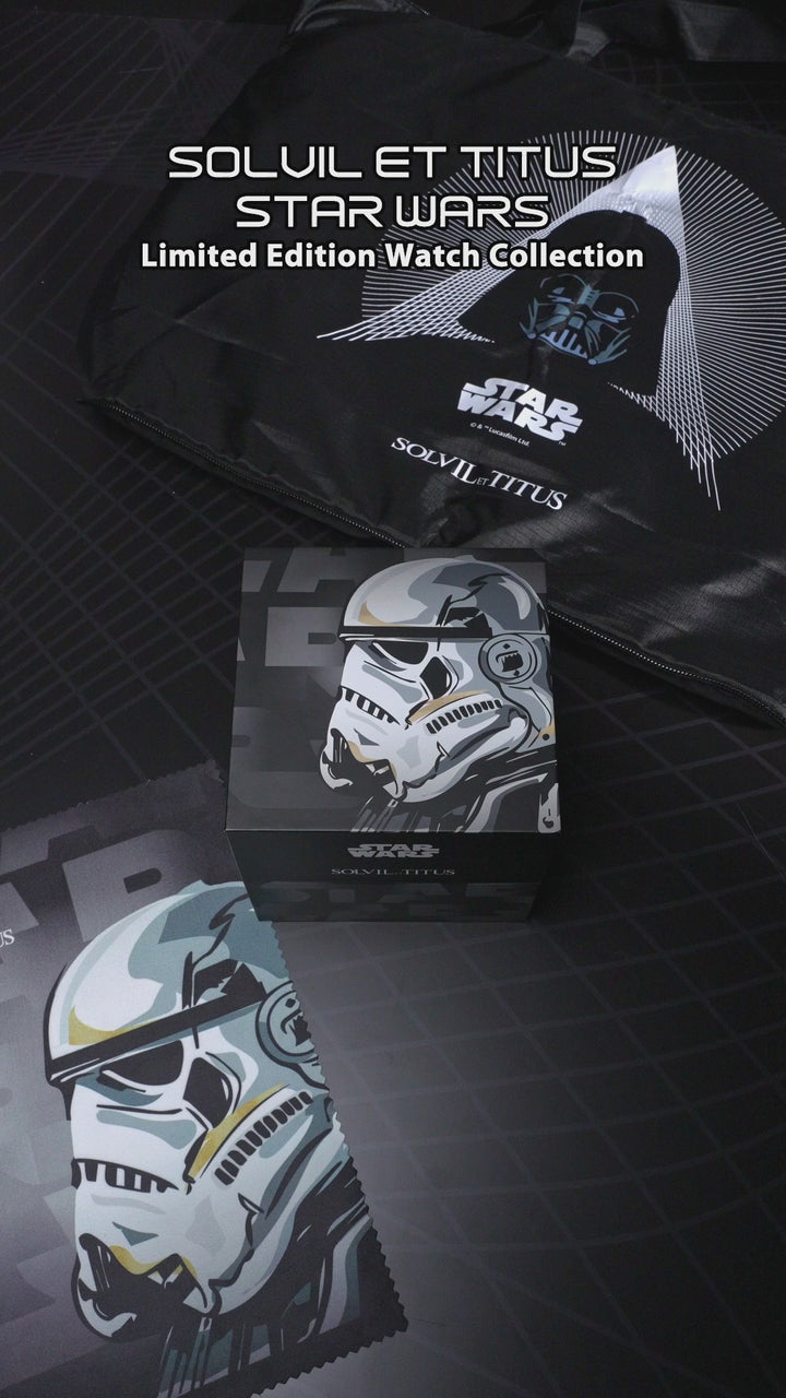 SOLVIL ET TITUS X STAR WARS 'STORMTROOPER' W06-03365-002 LIMITED EDITION SABER CHRONOGRAPH QUARTZ MEN WATCH