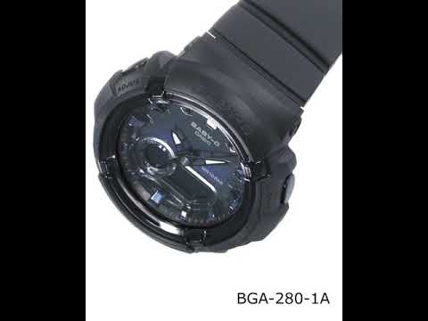CASIO BABY-G BGA-280-1ADR STANDARD ANALOG-DIGITAL BLACK WATCH