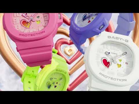 CASIO BABY-G BGA-10-4ADR PLAYFUL HEARTS ANALOG WOMEN WATCH