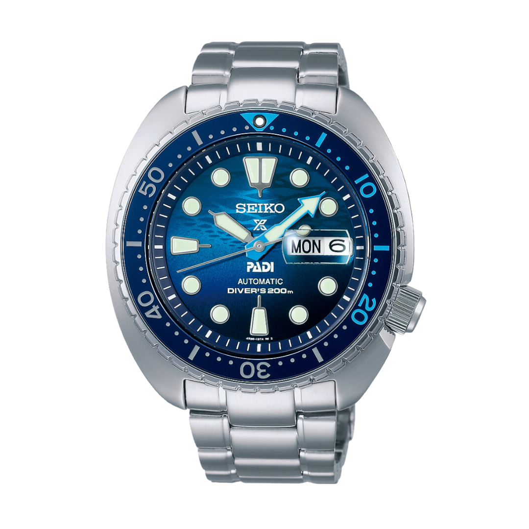 A*o様 SEIKO PROSPEX PADI Special Edition Seiko Prospex SRPK01K1 PADI Great Blue Turtle | City Chain – City