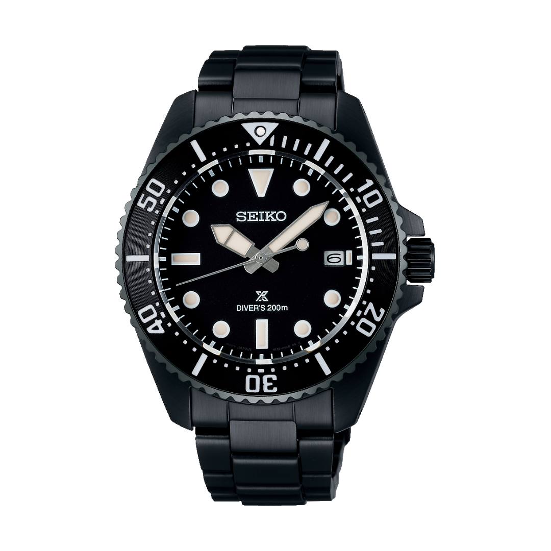 Seiko Prospex SNE599P1 Solar Diver Black Dial | City Chain – City