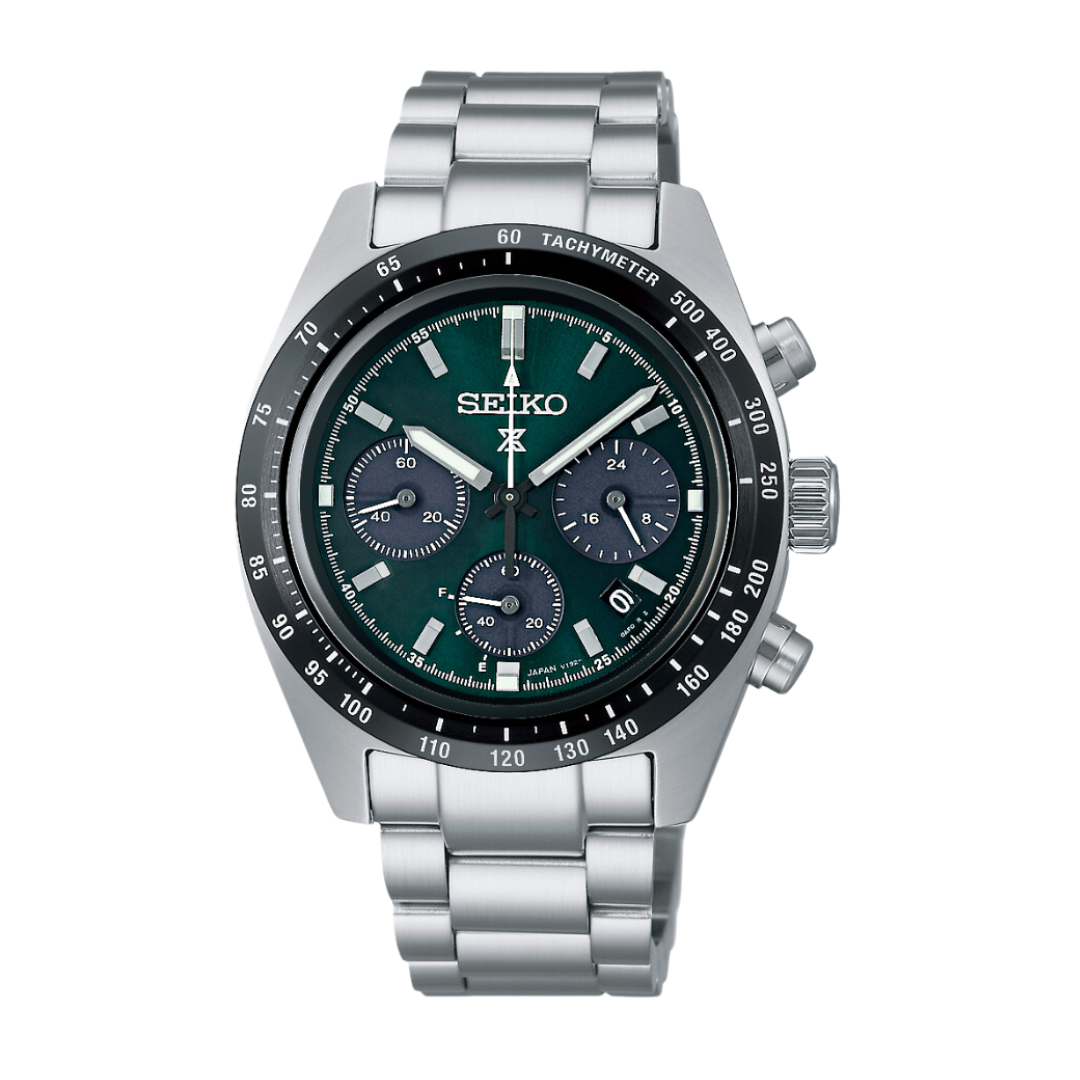 chayco Seiko Prospex SSC933P1 Speedtimer Green Dial | City Chain – City
