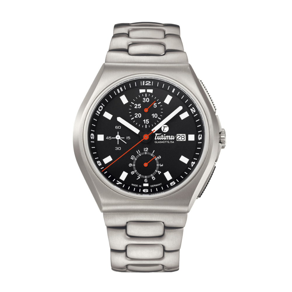 TUTIMA GLASHÜTTE M2 COASTLINE CHRONOGRAPH 6430-02 AUTOMATIC MEN WATCH