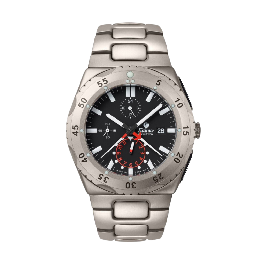 Tutima M2 Pioneer 6451-03 Chronograph Titanium Automatic Men Watch