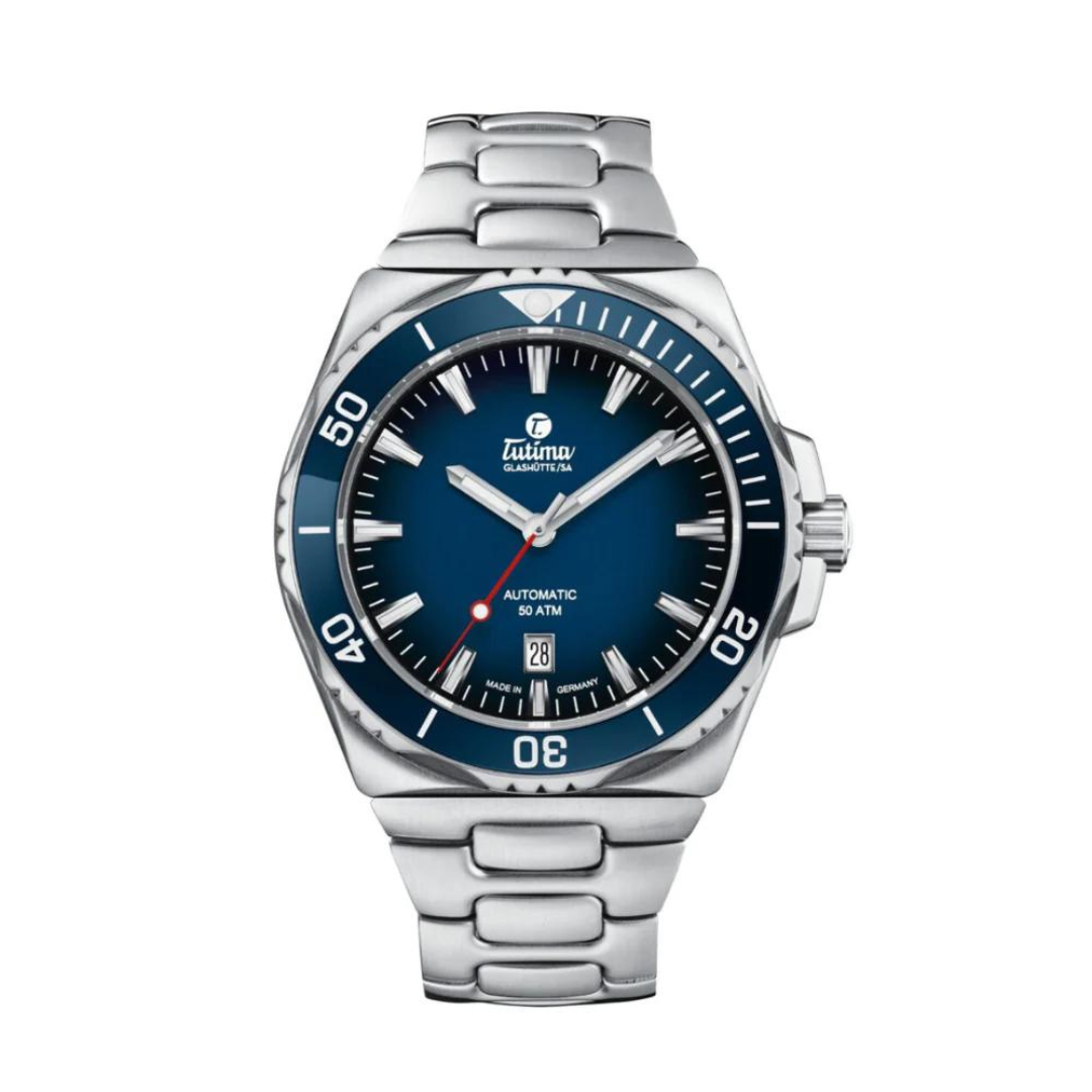 Tutima M2 Seven Seas S 6155-04 Blue Dial Dive Watch 44mm – City