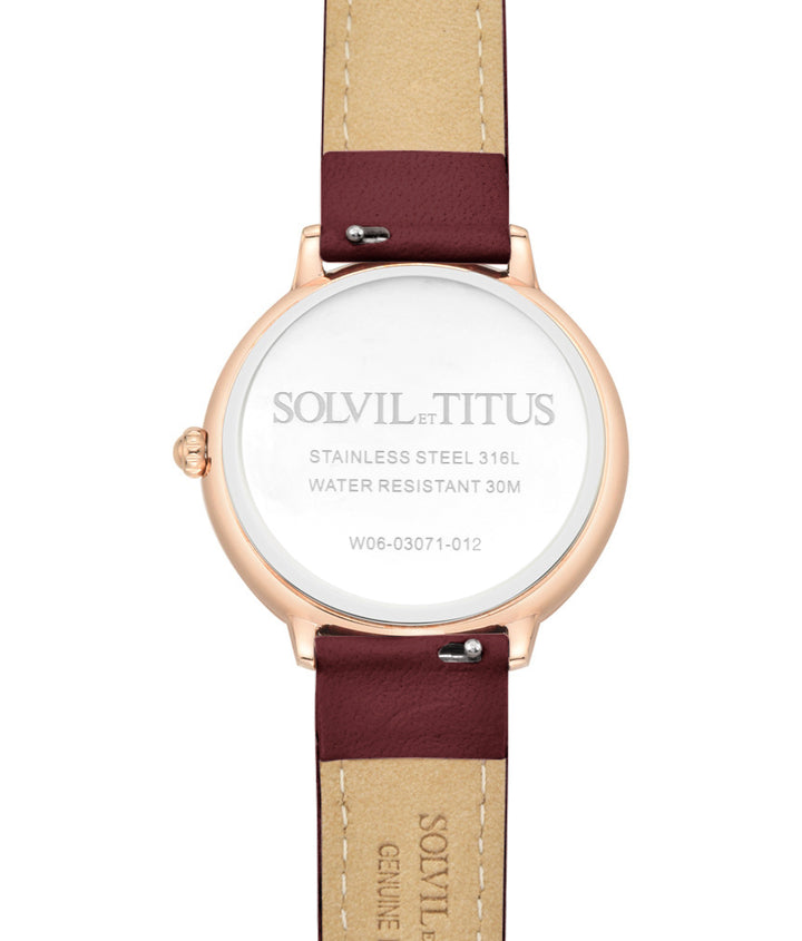 SOLVIL ET TITUS FASHIONISTA W06-03071-012 MULTI-FUNCTION QUARTZ WOMEN WATCH