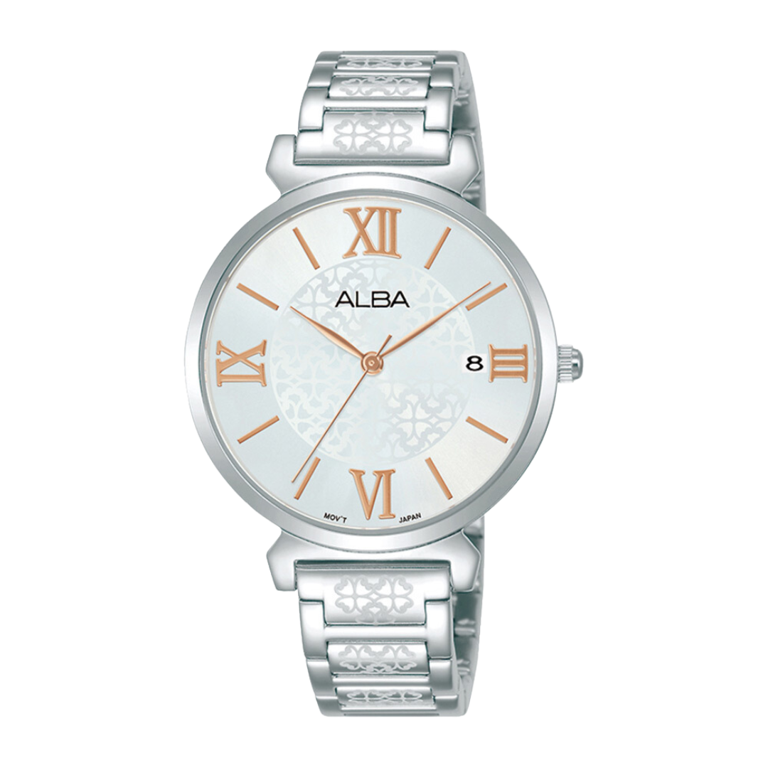 ALBA AG8K77X FASHION QUARTZ 3 HANDS DATE WOMEN WATCH