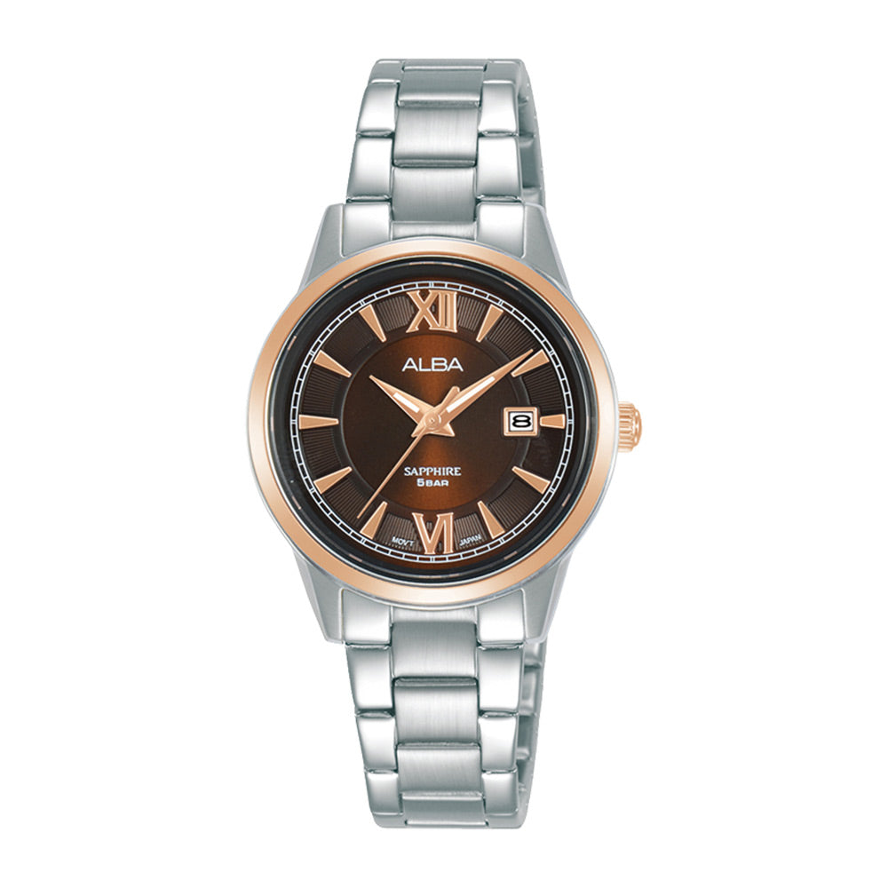 ALBA AH7AK4X PRESTIGE 3 HANDS DATE QUARTZ WOMEN WATCH