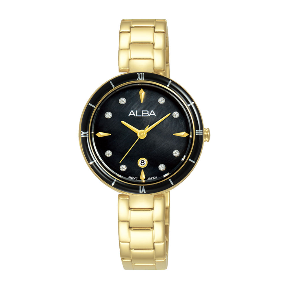 ALBA AH7AW8X FASHION QUARTZ 3 HANDS DATE WOMEN WATCH