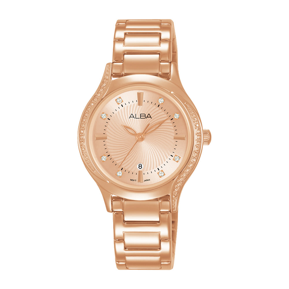 ALBA AH7BD4X FASHION QUARTZ 3 HANDS DATE WOMEN WATCH