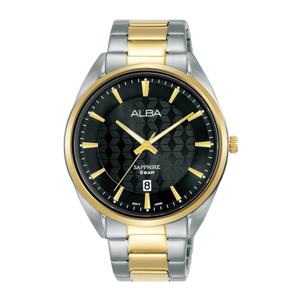 ALBA AS9P56X PRESTIGE QUARTZ 3 HANDS DATE MEN WATCH
