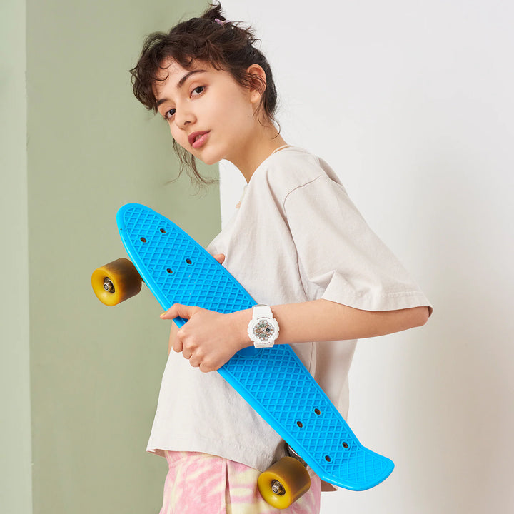 CASIO BABY-G BA-110XRG-7ADR ANALOG-DIGITAL WHITE WATCH