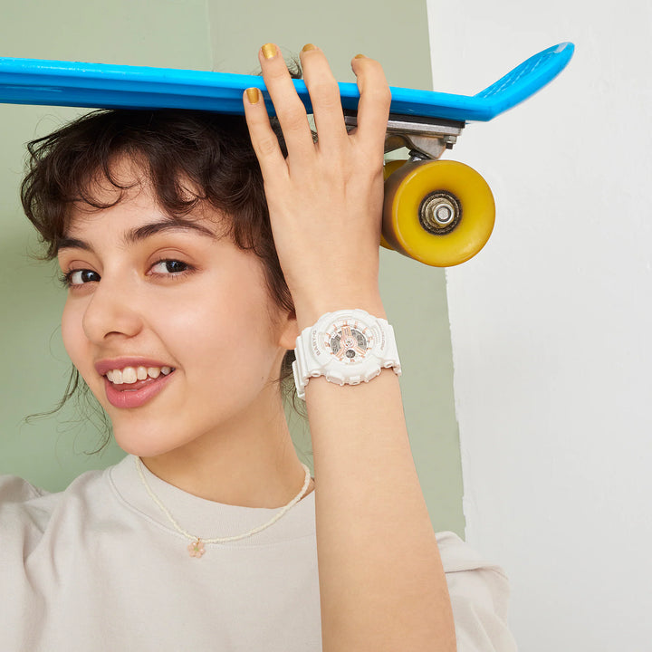 CASIO BABY-G BA-110XRG-7ADR ANALOG-DIGITAL WHITE WATCH